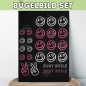 Preview: Bügelbild Set Just Smile